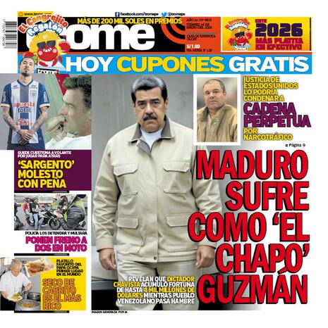MADURO SUFRE COMO ‘EL CHAPO’ GUZMÁN