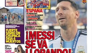 ¡MESSI SE VA LLORANDO!