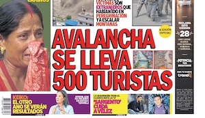 AVALANCHA SE LLEVA 500 TURISTAS