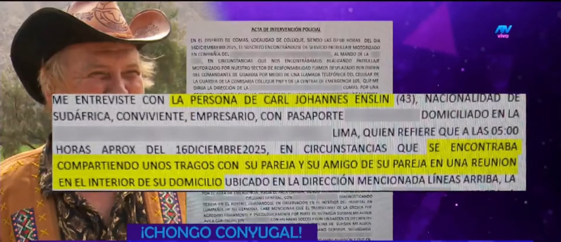 Expareja de Flor de Huaraz protagonizó una pelea con su vecino. (Fuente: ATV)