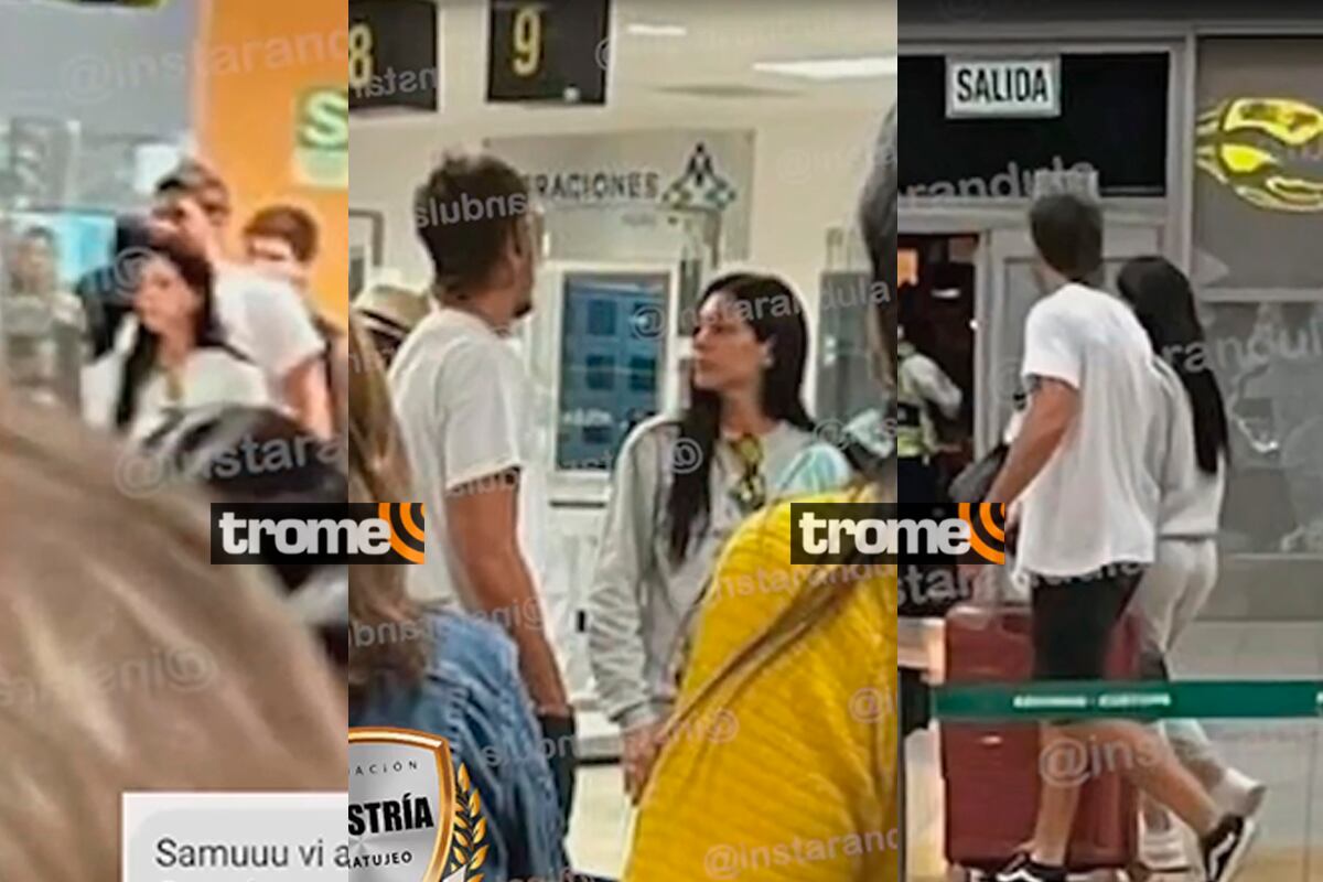 Jazmín Pinedo ampayada en aeropuerto de México. Foto: Instarándula.