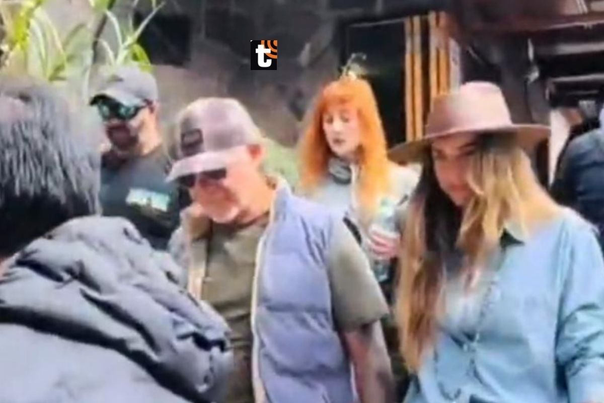 Alejandro Sanz y Stephanie Cayo están en Cusco.