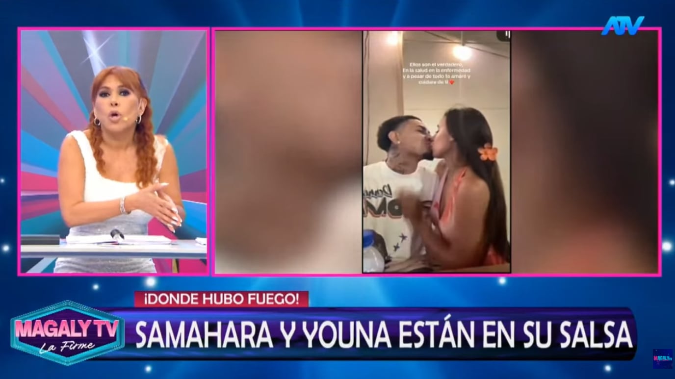 Magaly Medina critica a Samahara Lobatón por estar en besos con Youna en 'lives' por TikTok tras terminar con Bryan Torres.