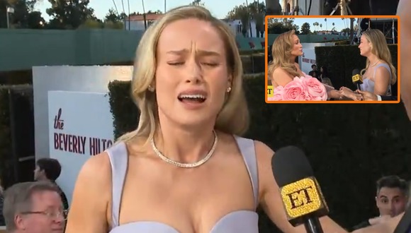 TROME - Globos de Oro 2024: Brie Larson llora al ver por primera vez a Jennifer Lopez en la alfombra roja