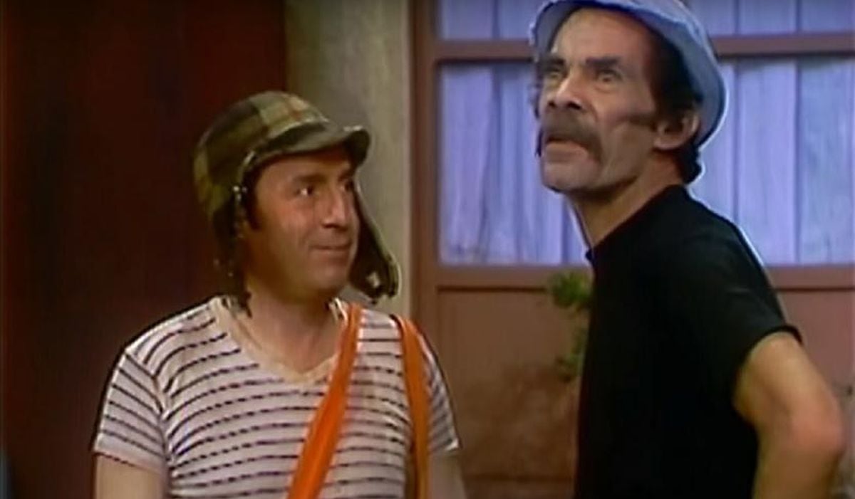 Don Ramón y el Chavo en uno de los capítulos de la serie infantil (Foto: Televisa)