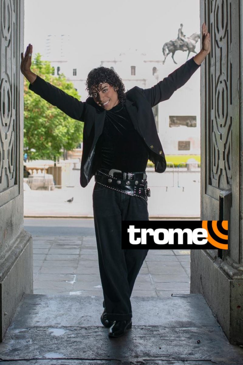 Gabriela Villanueva disfruta al máximo su personaje de Michael Jackson. Foto: Julio Reaño Mesones/Trome.