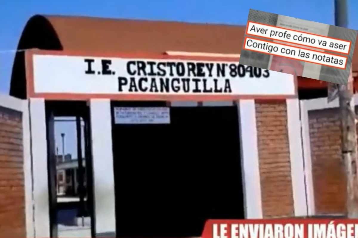 Mediante amenazas de WhatsApp, alumnos le exigen a profesor que apruebe a todo el salón. (Captura ATV)