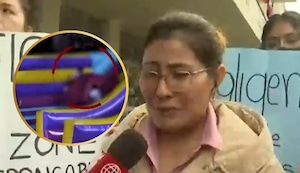 Niña sale volando en juego inflable y ahora lucha por su vida: “Tiene coágulo en el cerebro”, dice la madre entre lágrimas