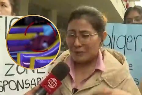 Niña sale volando en juego inflable y ahora lucha por su vida: “Tiene coágulo en el cerebro”, dice la mad...