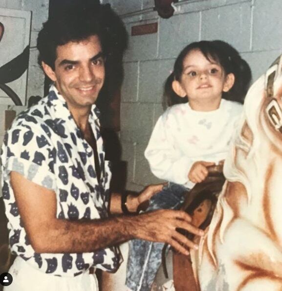 Aislinn Derbez y su padre Eugenio Derbez (Foto: Instagram)