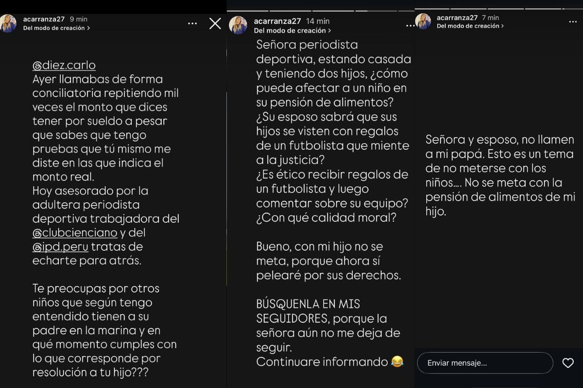 Antonella Carranza advierte que peleará por los derechos de su hijo (Imagen: @acarranza27)