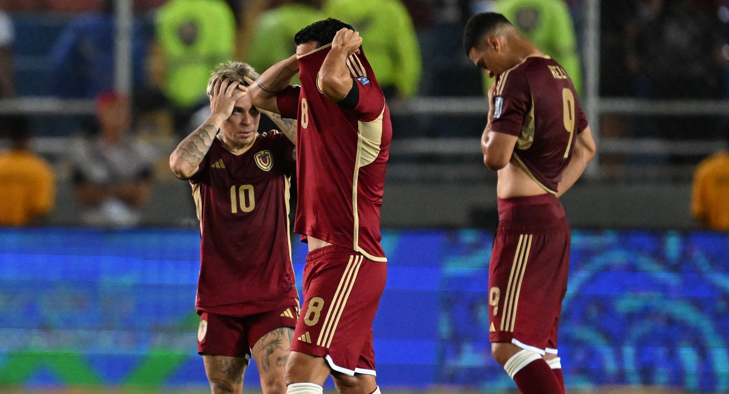 Venezuela cayó 3-6 ante Colombia por la fecha 18 de las Eliminatorias Sudamericanas 2026 en el Estadio Monumental de Maturín.