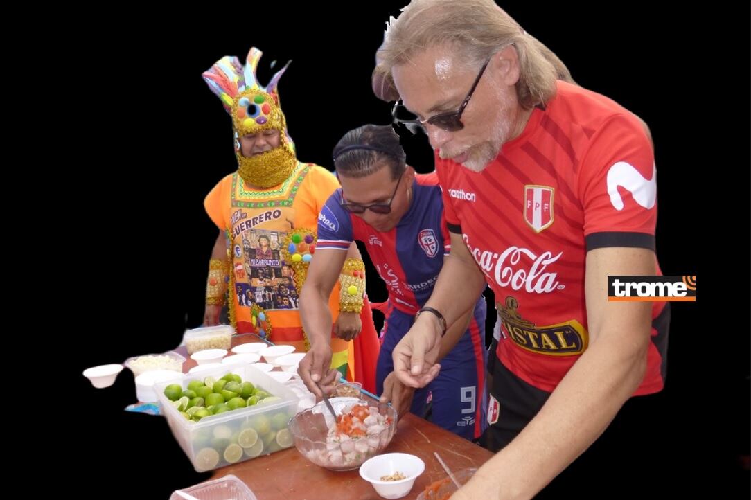 Doble de Gareca sorprendió con su 'faceta cebichera' junto a un nuevo personaje que defiende a la Blanquirroja. (Entrevista: Isabel Medina / Foto: A. Quiroz / Andrés Paredes / Trome).