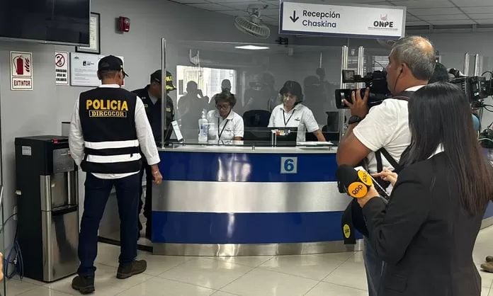 Fiscalía ingresó esta tarde a la ONPE