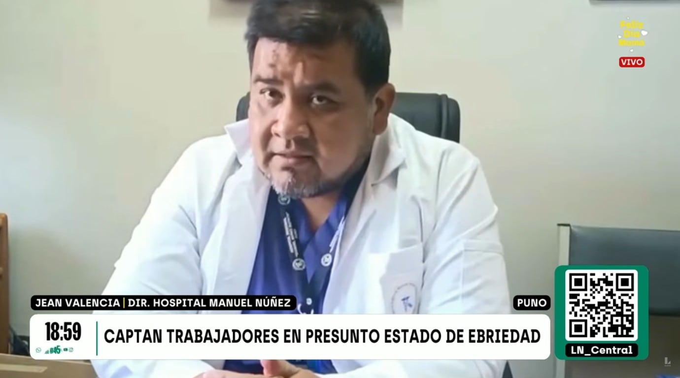 Director del establecimiento de salud, Jean Paul Valencia Reinoso.