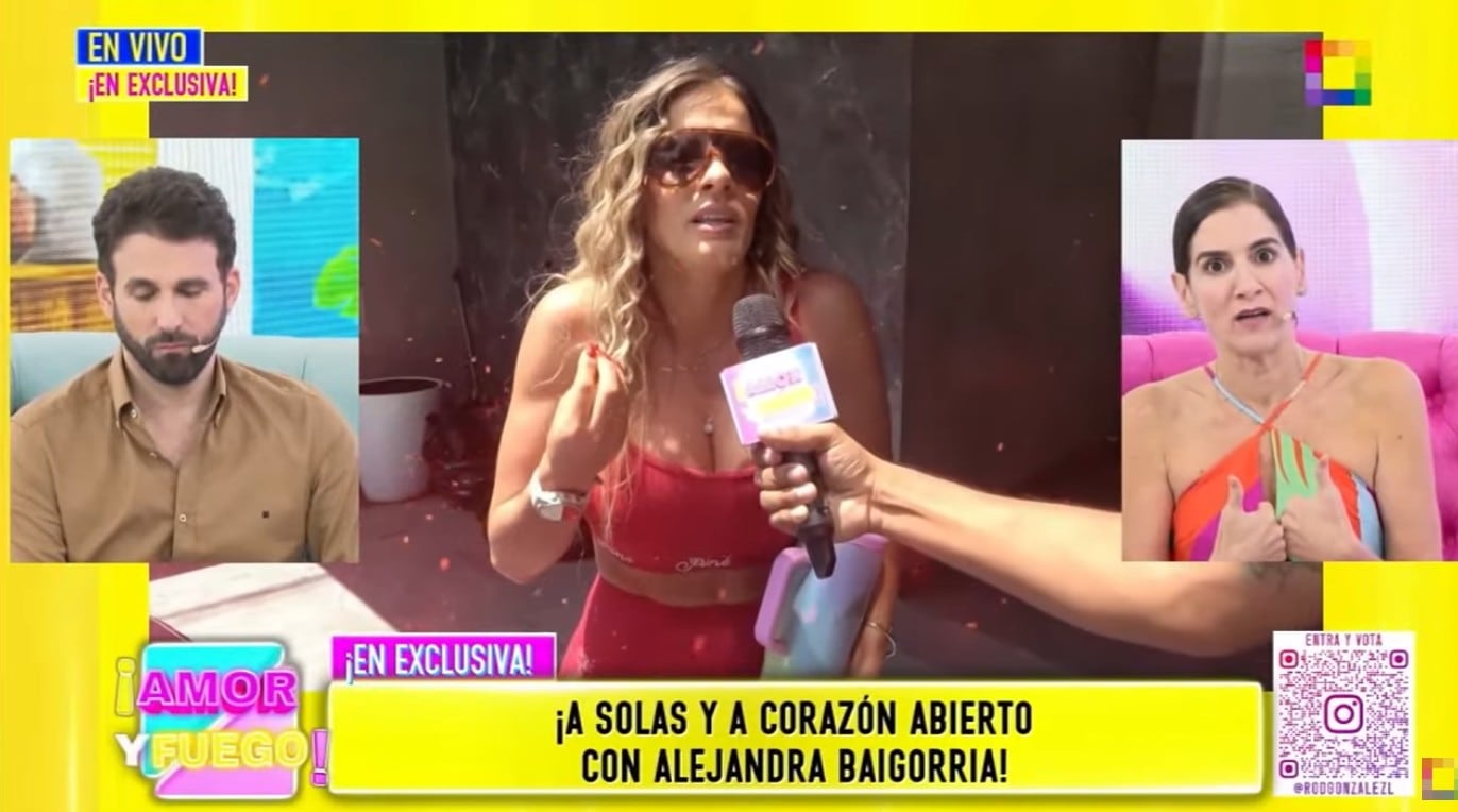 Alejandra Baigorria habló con las cámaras de 'Amor y fuego'.