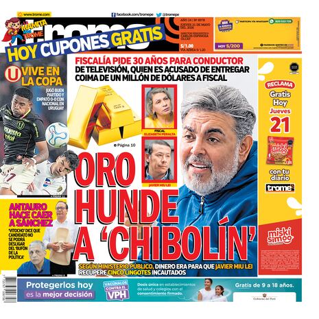 ORO HUNDE A ‘CHIBOLÍN’