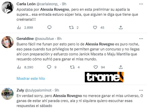 Alessia Rovegno es blanco de críticas por su pasarela.
