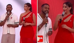 ¡Se llevó un gran susto! Xiomy Kanashiro es “despedida” en vivo de “América Hoy”