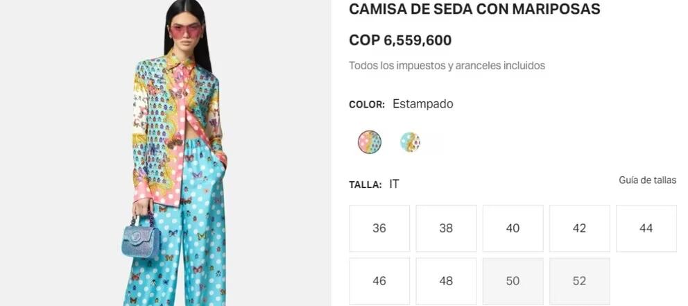 El costo de la blusa que Shakira usó en el Gran Premio de España de la Fórmula 1. Foto: Difusión