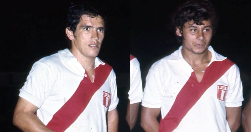 RAMON MIFFLIN, PERCY ROJAS, ROBERTO CHALE, HUGO SOTIL, HECTOR BAILETTI. SELECCION PERUANA DE FUTBOL