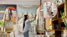 Trabajó como manicurista y ahora expone 45 obras en Asia: Sol Alejo lleva sus alpacas del Perú al mundo