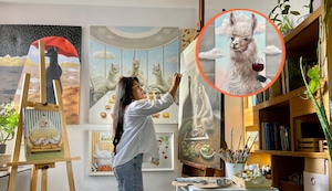 Trabajó como manicurista y ahora expone 45 obras en Asia: Sol Alejo lleva sus alpacas del Perú al mundo