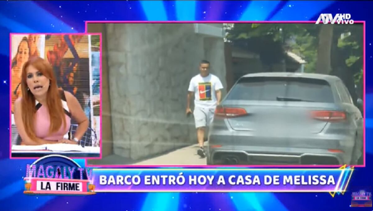 Jesús Barco en casa de Melissa Klug. (Foto: Magaly TV: La Firme):