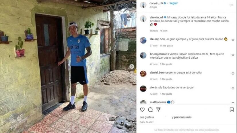 Así luce la primera casa del atacante del Liverpool (Foto: Darwin Núñez / Instagram)