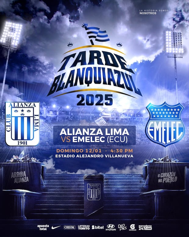 Alianza Lima confirmó a su rival para la Tarde Blanquiazul