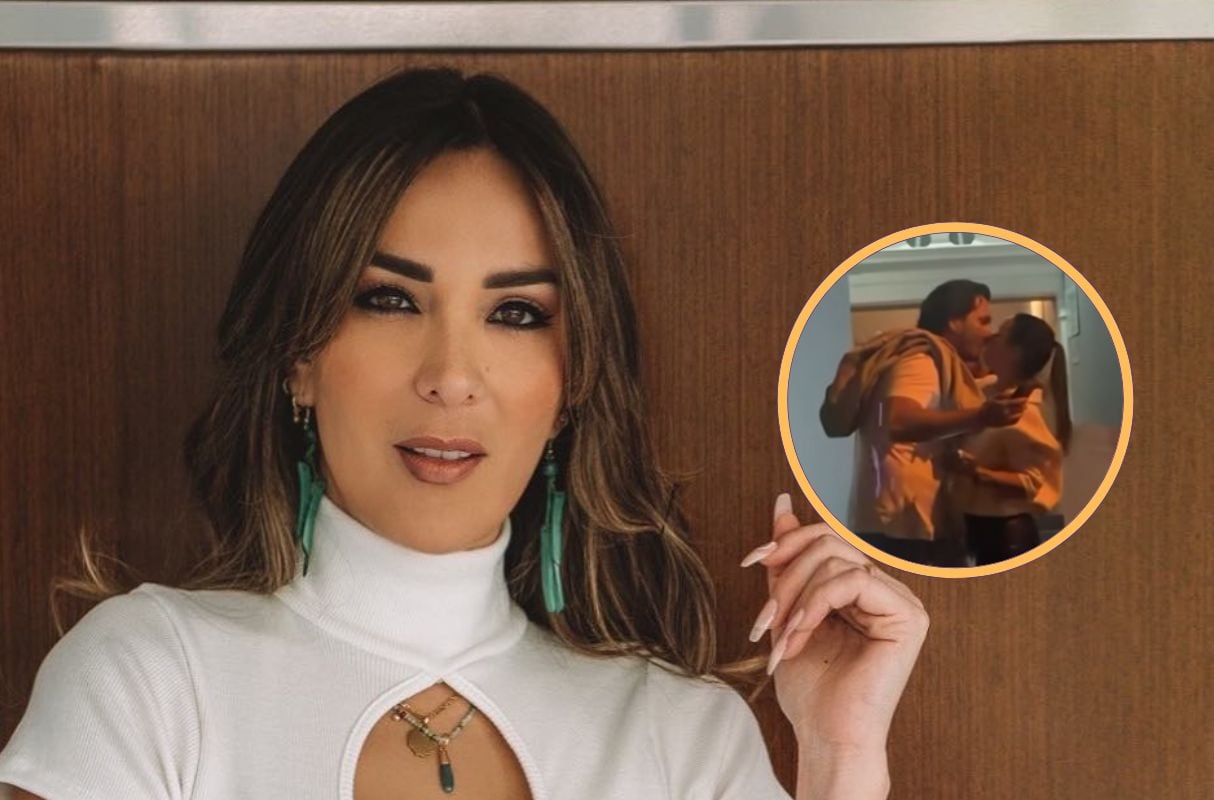 Silvia Cornejo se comunicó con el programa “Amor y Fuego” para hablar de las imágenes que mostraban a su aún esposo en una situación cercana con Analia Jiménez. (Foto: Instagram - @silviacornejo87 / Captura de video - "Amor y Fuego")
