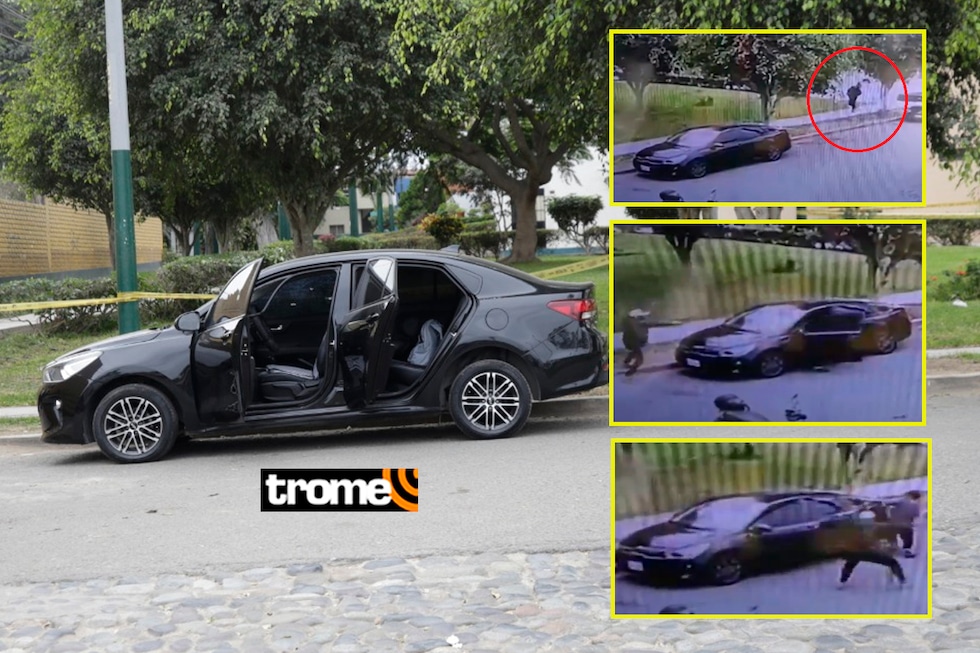 Una persona muerta y otra herida fue el saldo que dejó la intercepción de dos sicarios a un vehículo estacionado en pleno parque de Surco. Foto: Joseph Angeles/@photo.gec