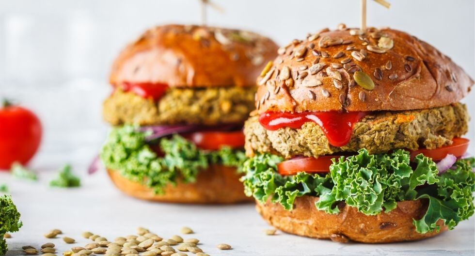 Receta de hamburguesa de lentejas.