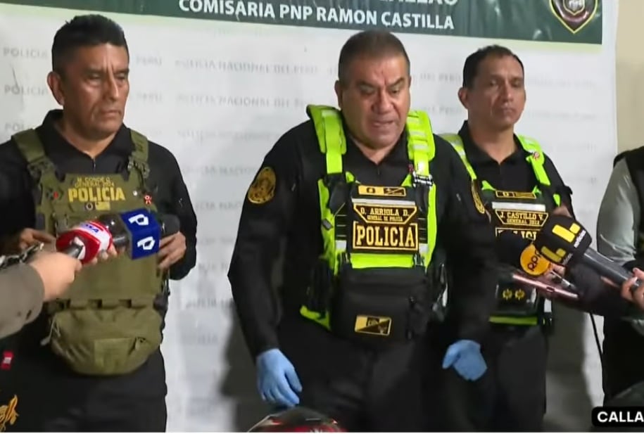 Policía brindó detalles de la captura de sospechosos. (Latina Noticias)