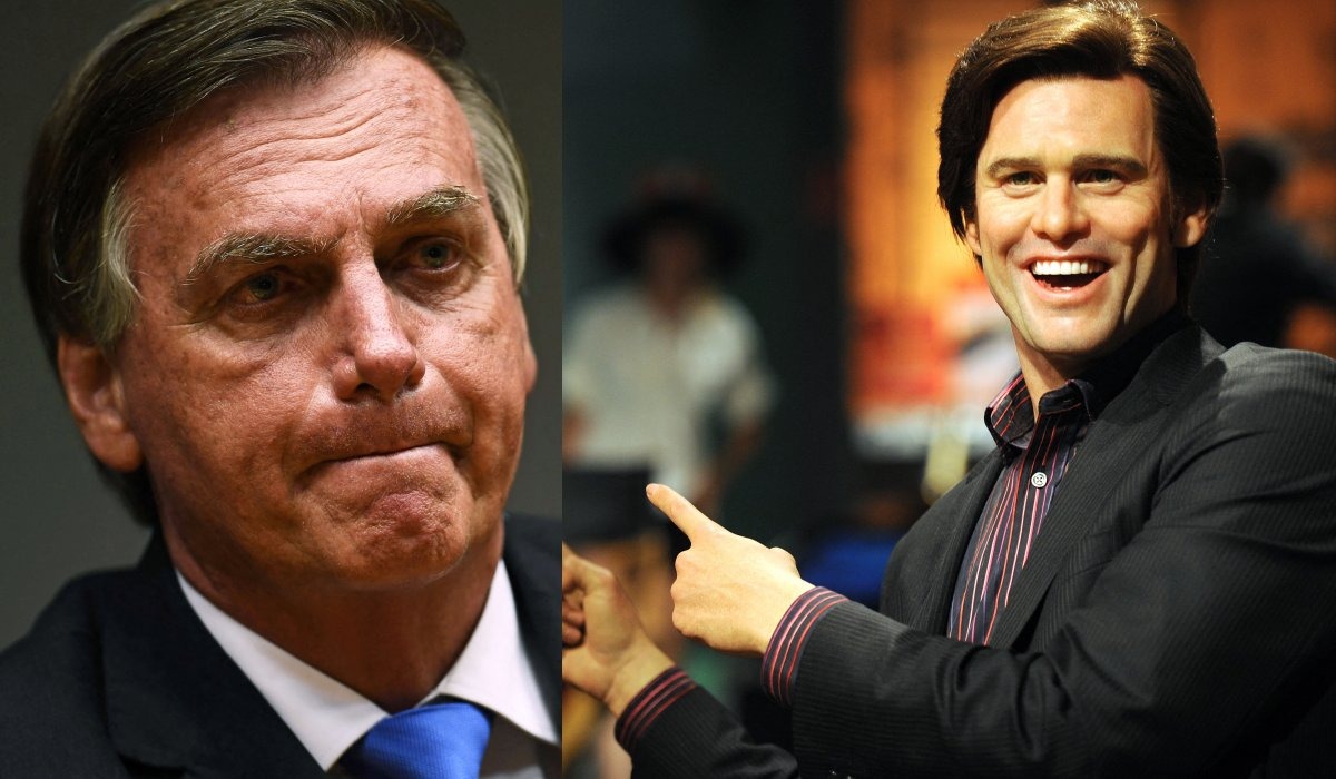 Declaraciones de Bolsonaro son virales por un error al confundir a Jim Carrey con un político estadounidense. (Foto: composición AFP)