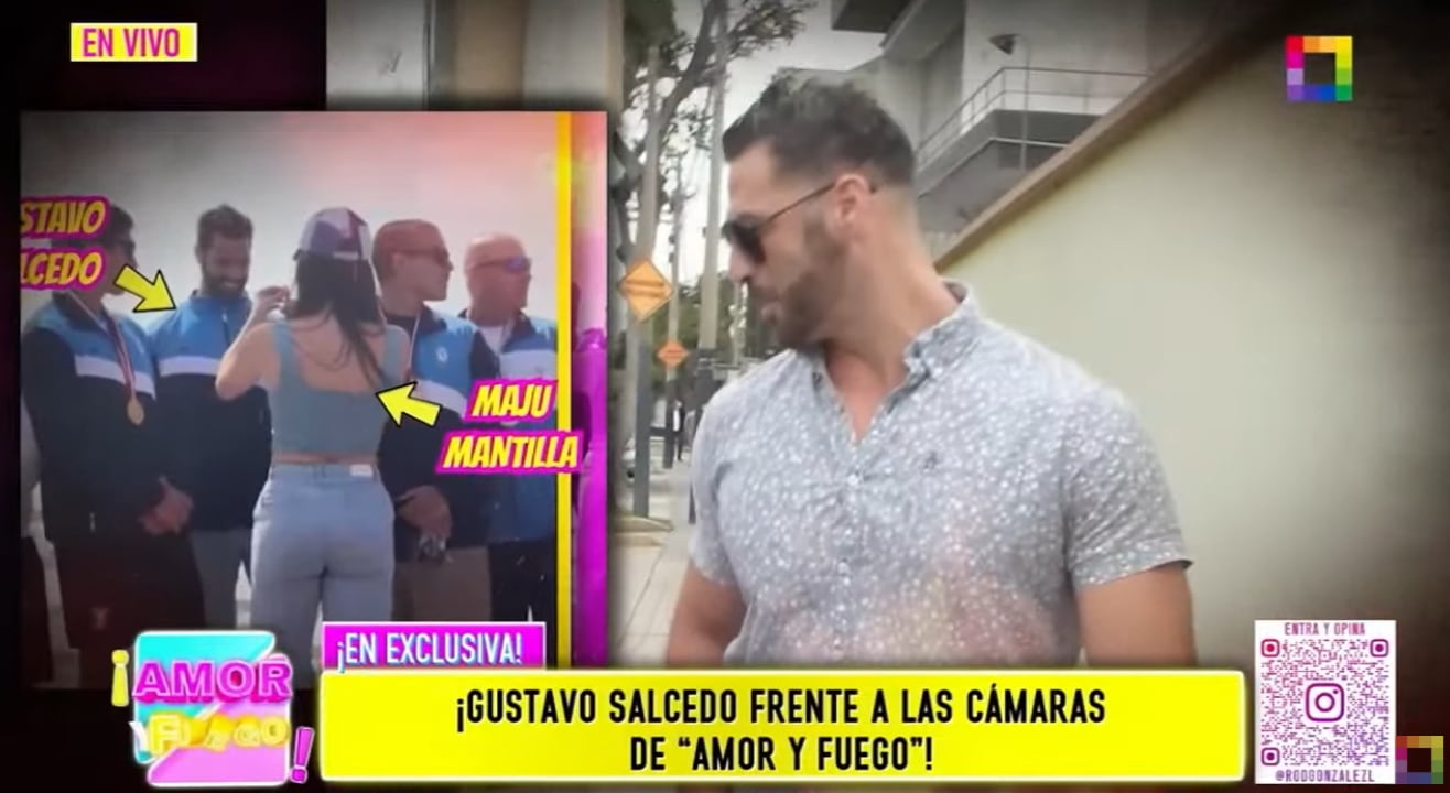 Gustavo Salcedo no respondió luego de ver a Maju Mantilla premiándolo en evento deportivo.