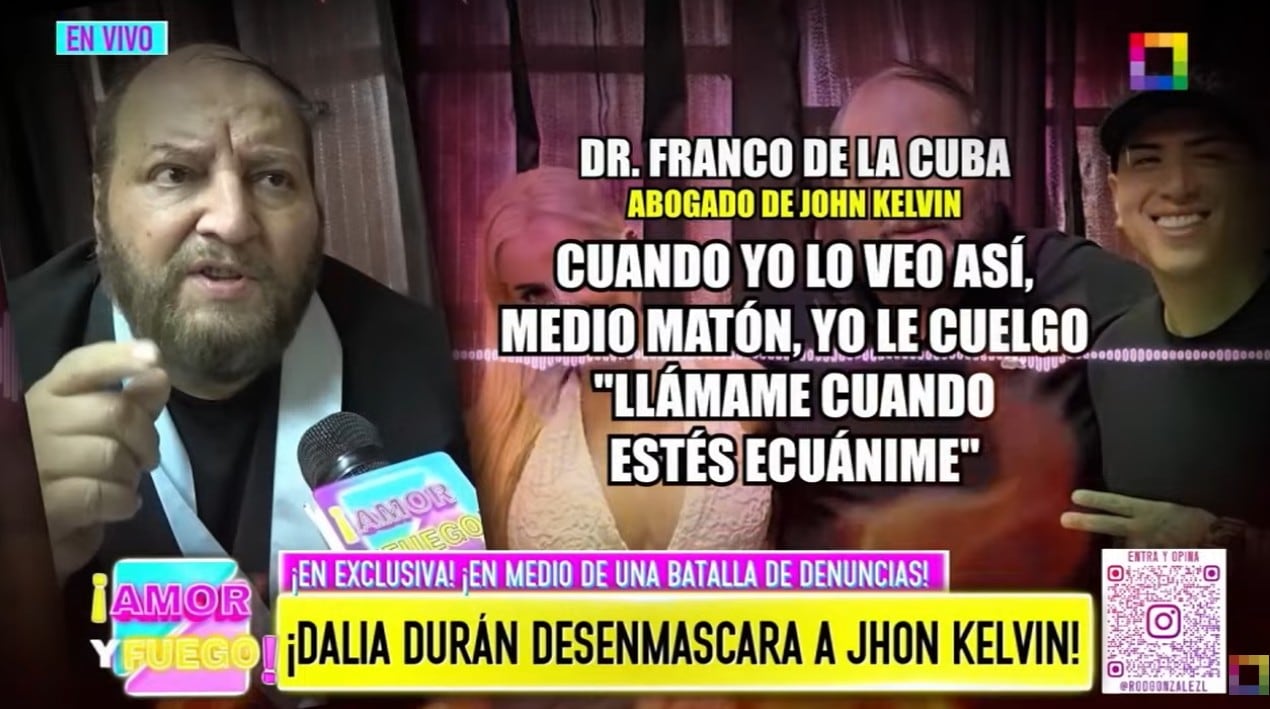 Audio del abogado de Jhon Kelvin, Ricardo Franco de la Cuba.