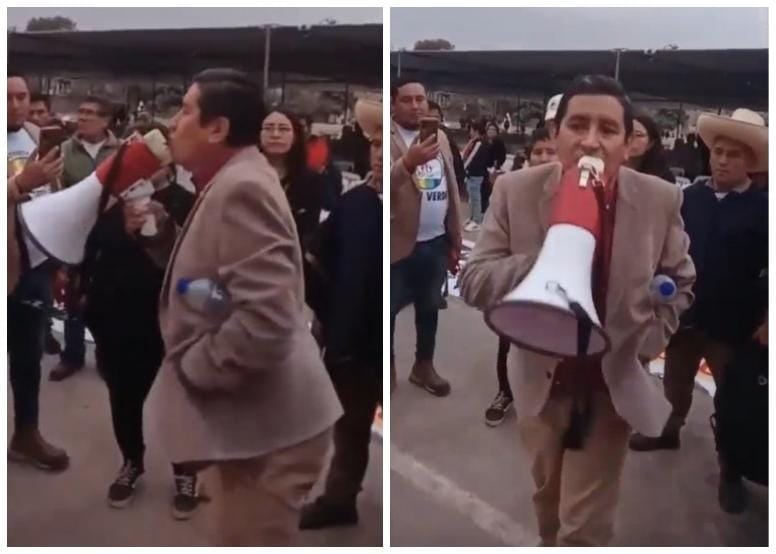 Wilfredo Robles, abogado de Castillo, estuvo preso por terrorismo y firmó planillón del Movadef. (Foto: Captura de video)
