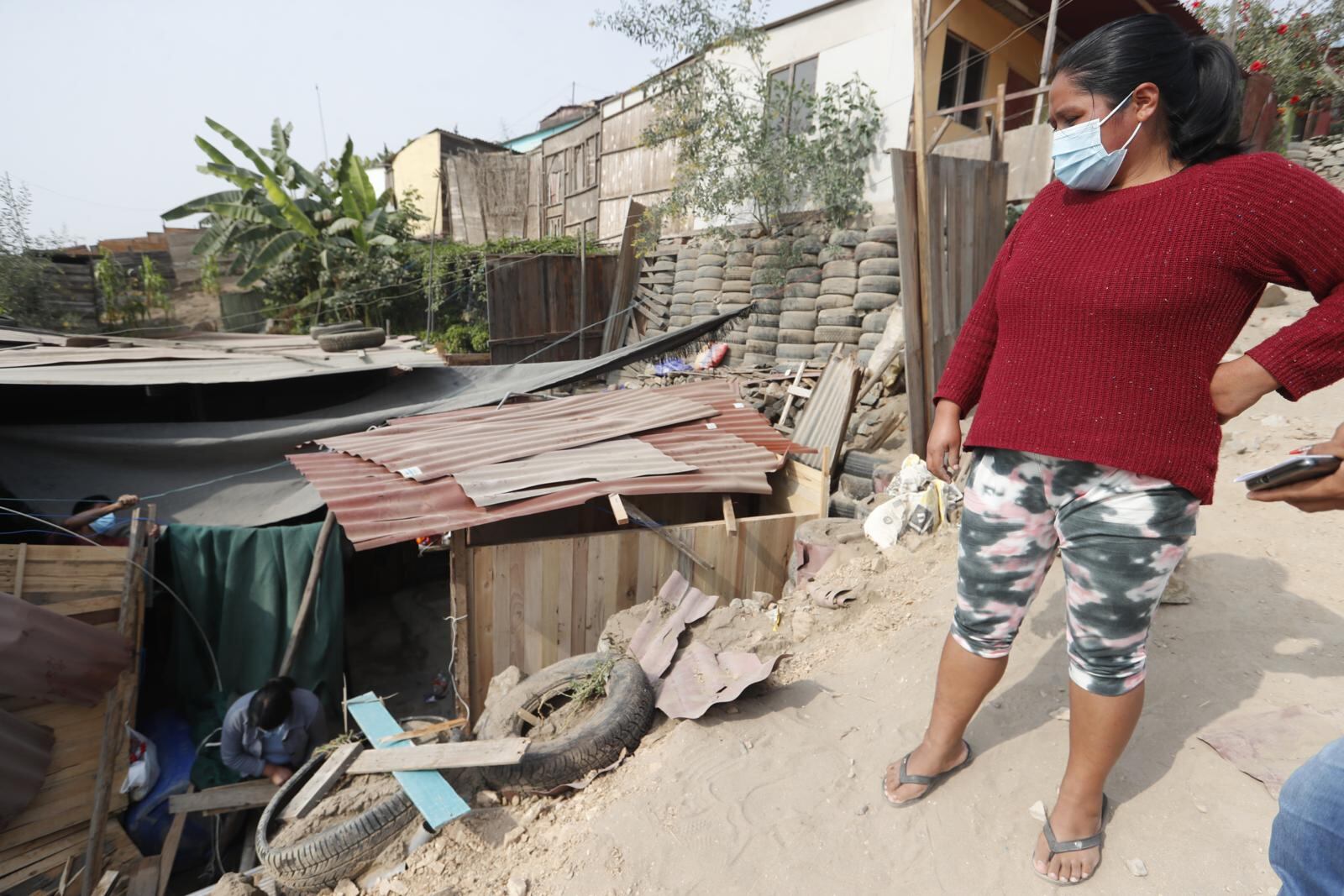 Accidente dejó cuantiosos daños en la casa. Parte del baño, cocina y lavadero terminaron destrozados. | Foto: Joseph Ángeles