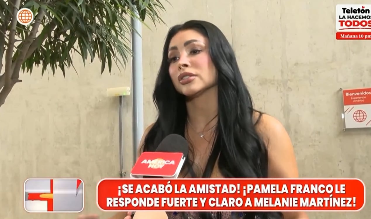 Pamela Franco respondió a las declaraciones de la expareja de Christian Domínguez y aclaró qué ocurrió entre ambas.