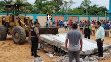 ¡Tragedia en Iquitos! Escolar muere tras colapso de un tanque de concreto en colegio