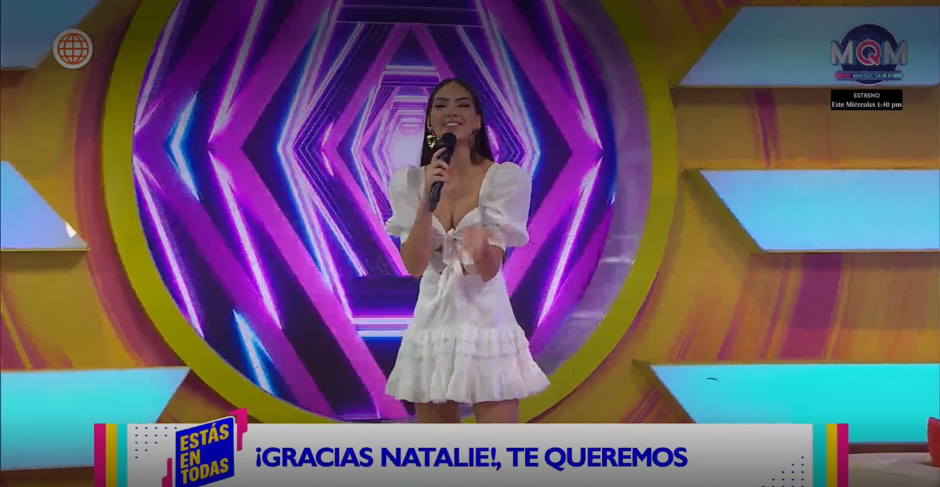 Modelo deja la conducción. (Foto: América TV)