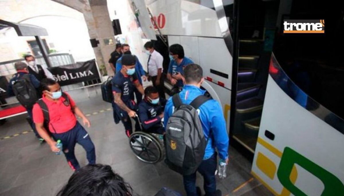 Ayrton Preciado llegó en silla de ruedas a Quito (Foto: @ayrtonpreciadofans)