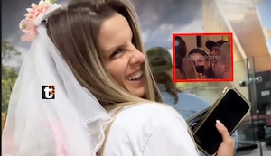 Ale Baigorria pasa roche en los exteriores de un bar en Colombia: “Mira tengo 4 millones de seguidores”