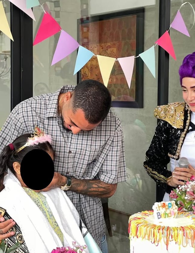 Mamá de Sergio Peña compartió foto del cumpleaños que le hizo su hijo a su nieta.