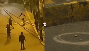 ¡Batalla campal entre presuntos barristas acaba a balazos! Dos menores de 13 y 15 años quedan heridos en Chorrillos