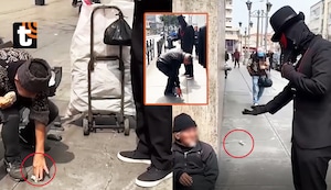 ¡Indignante! Tiktoker Lemon Pay humilla a abuelitos lanzándoles billetes al suelo: “Estoy regalando dinero a gente pobre”