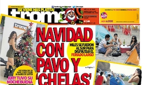 NAVIDAD CON PAVO Y ‘CHELAS’ EN LA PLAYA