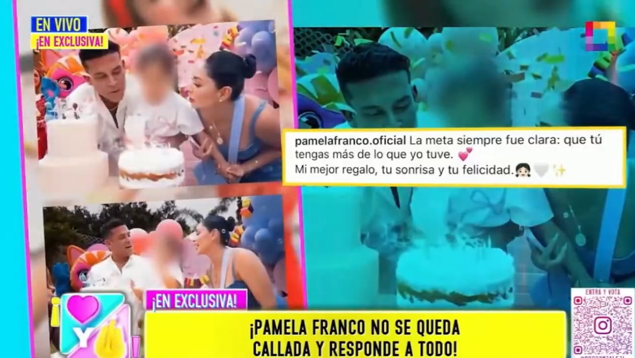 Pamela Franco celebró el cumpleaños de su hija con Christian Domínguez y aseguró que invitó al hijo de Karla Tarazona.