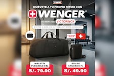 Wenger en Trome: bolso cruzado y maletín plegable desde S/ 49.90 para moverte con estilo
